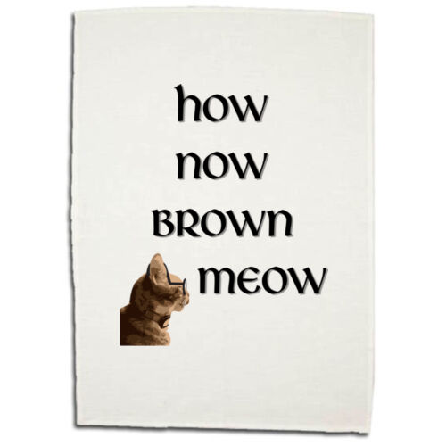 HOW NOW BROWN Tea Towel Thumbnail